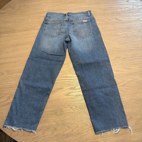Joe's Jeans Medium Wash Distressed Hem Straight Leg Relaxed Fit Sz 26 Farmcore - Picture 9 of 10